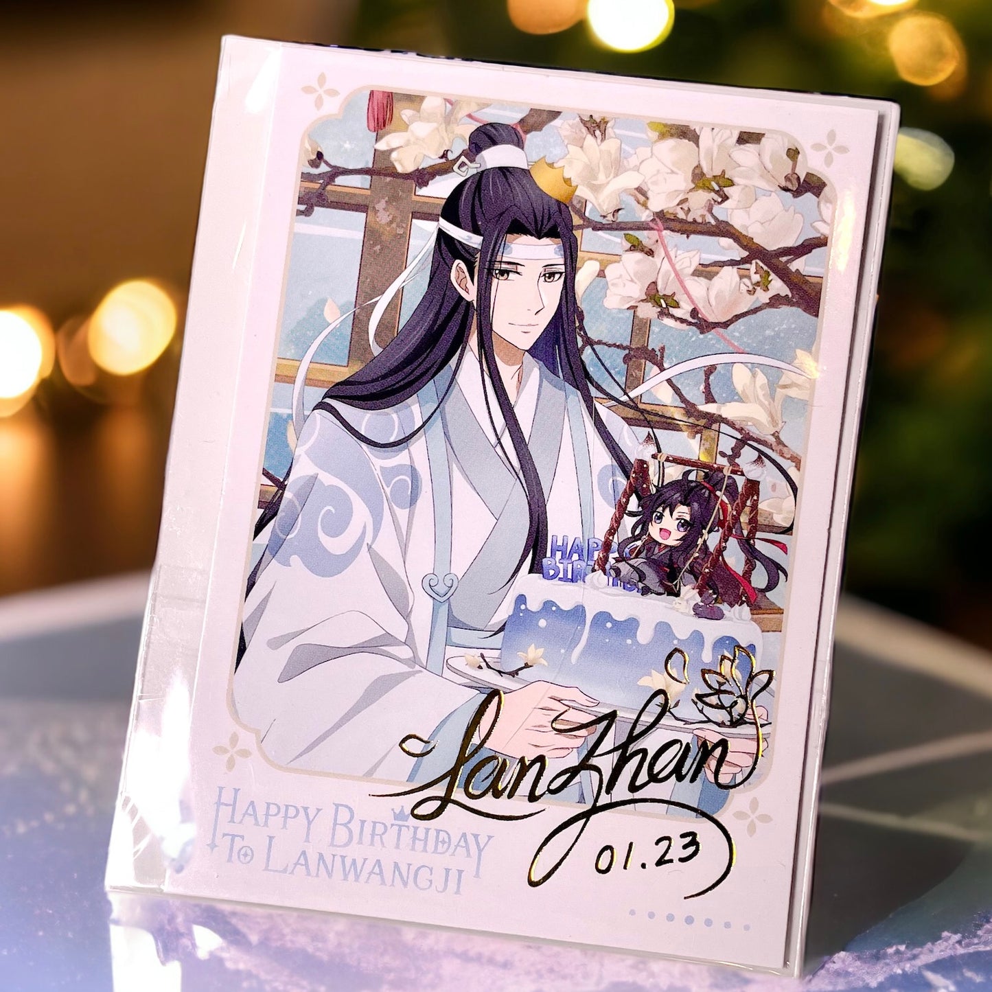 Mo Dao Zu Shi birthday celebration photo card - Lan Wangji