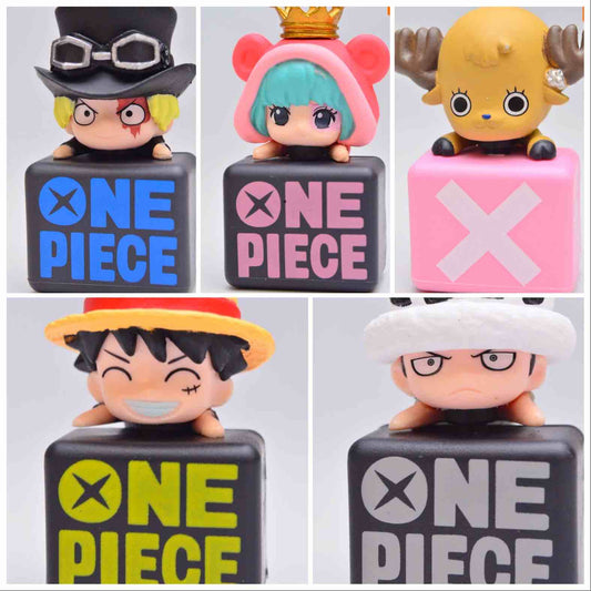 One Piece anime mini figure with headphone jack