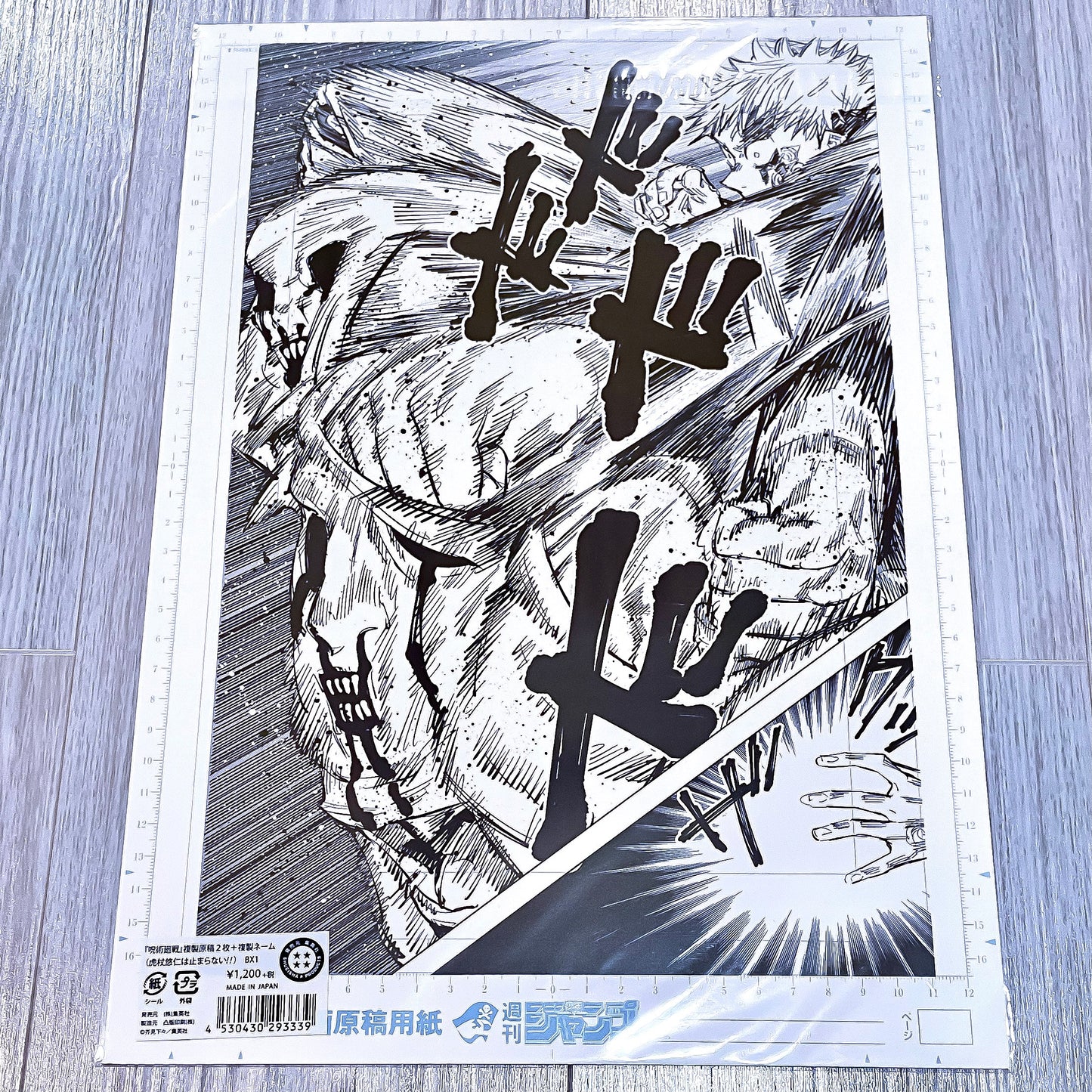 Jujutsu Kaisen Original Genga Poster Artwork - Shonen Jump Exclusive
