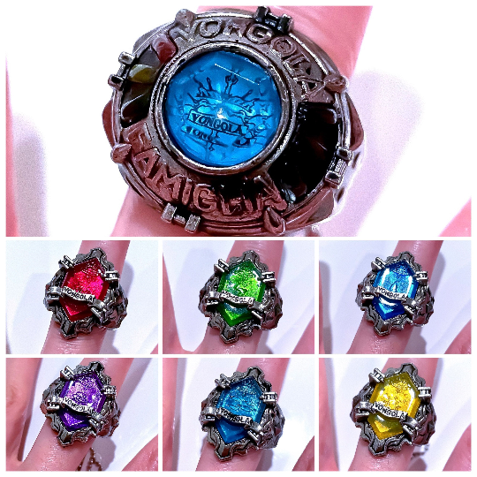 Katekyo Hitman Reborn Original Vongole Rings with keychain