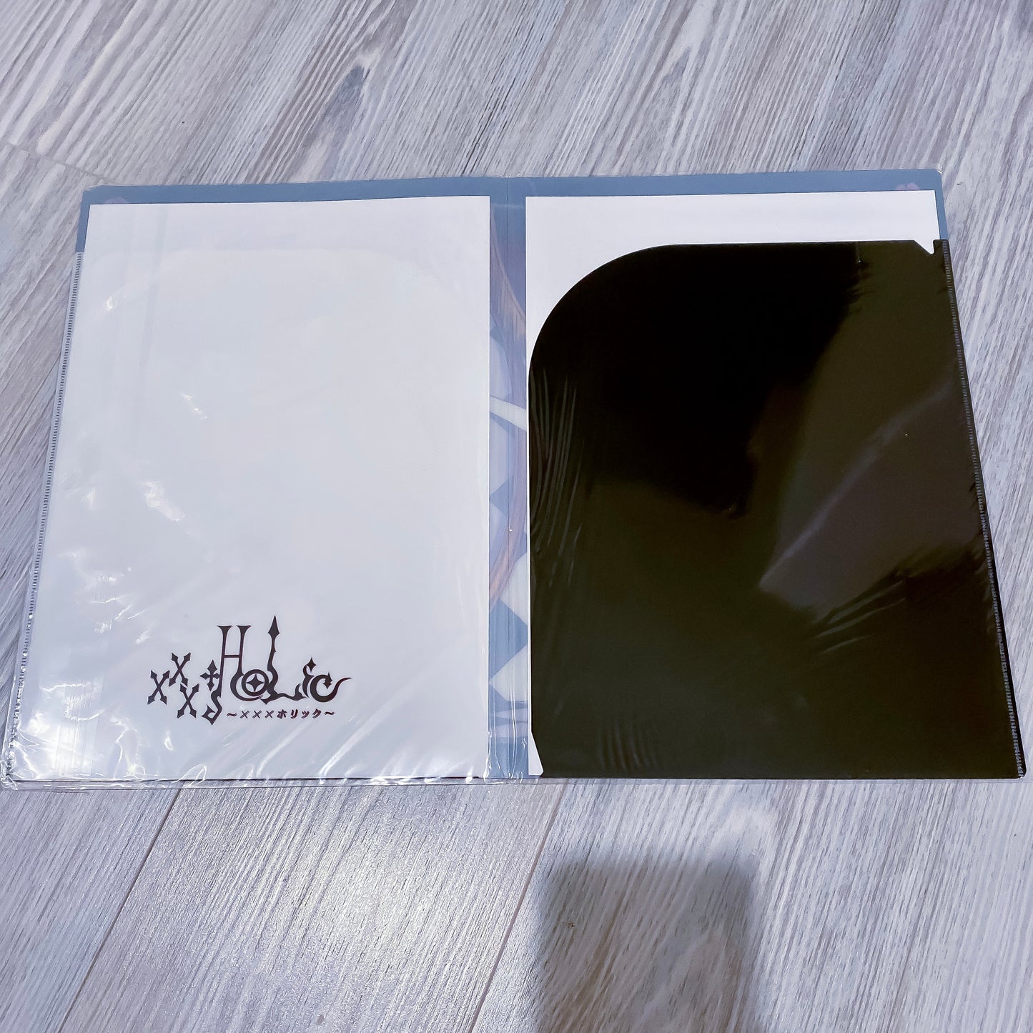 xxxHolic (Clamp) double-pocket clear file folder