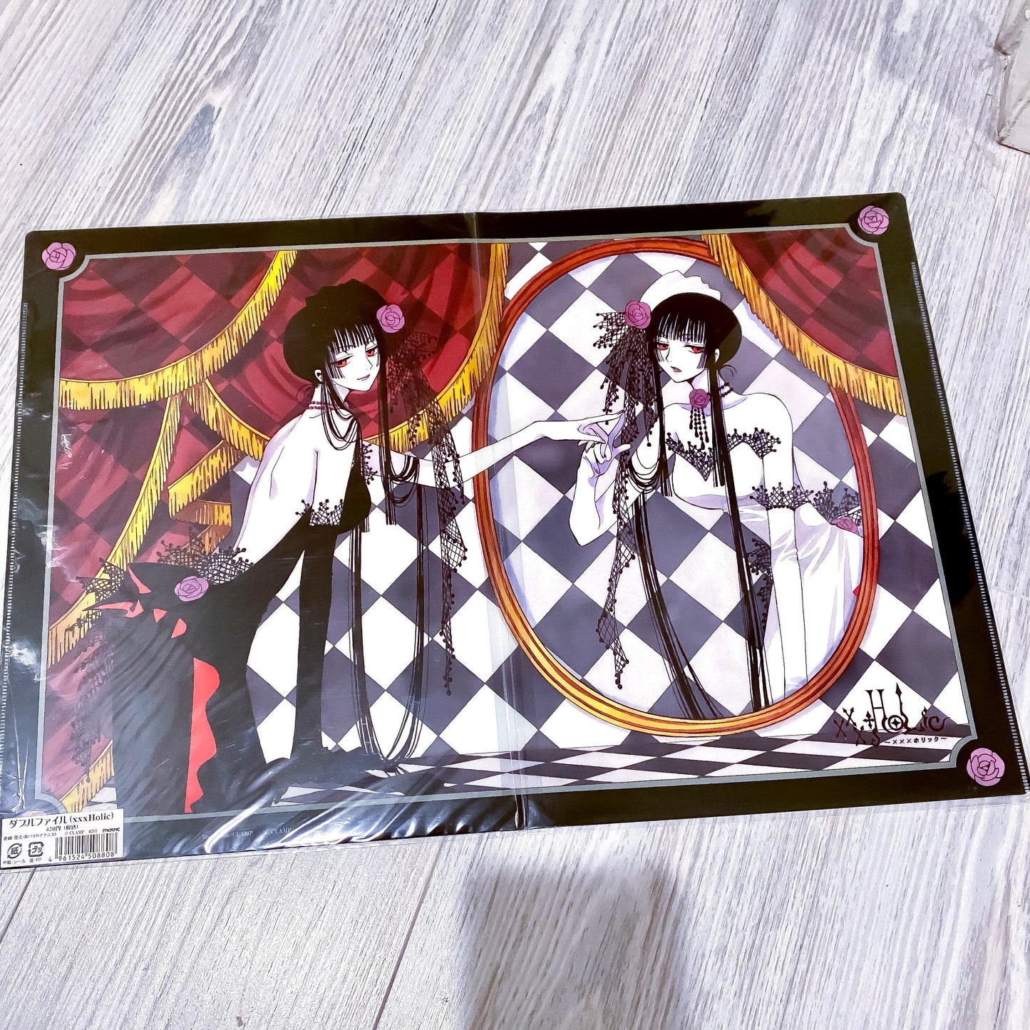 xxxHolic (Clamp) double-pocket clear file folder