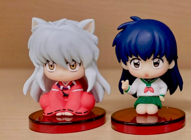 InuYasha Osuwari mini figures - Inu Yasha, Sesshomaru, Kagome, Miroku